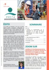 Bulletins d'information du Plan Régional Santé au Travail (PRST) 4 Auvergne-Rhône-Alpes