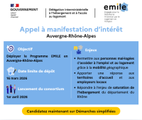 Appel à Manifestation d'Intérêt pour le déploiement du programme EMILE en Auvergne-Rhône-Alpes